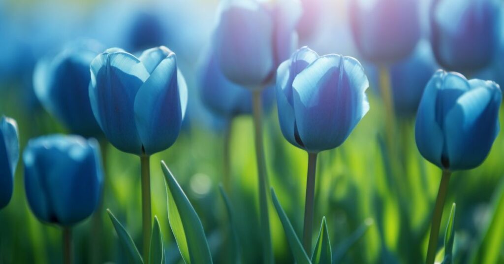 Blue Tulips Meaning Uniqueness