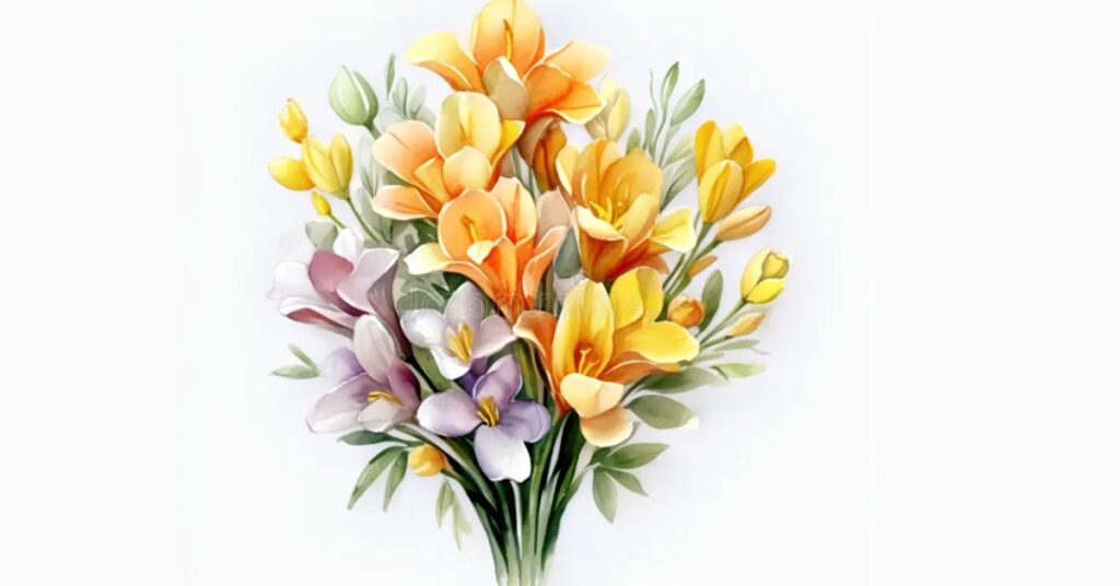 bouquet of crocus flower